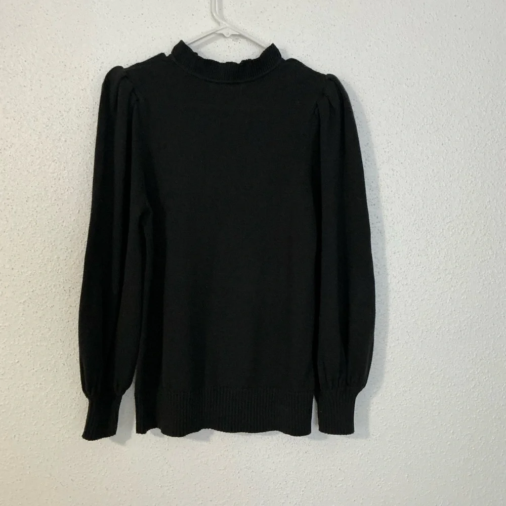 Summer salt The Year-Round Balloon Sleeve Pompom Sweater Small - Picture 5 of 12